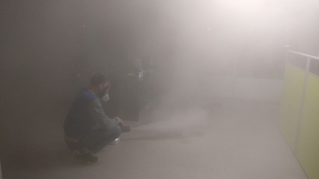 Сухой туман от запахов. Обработка сухим туманом в Химках.